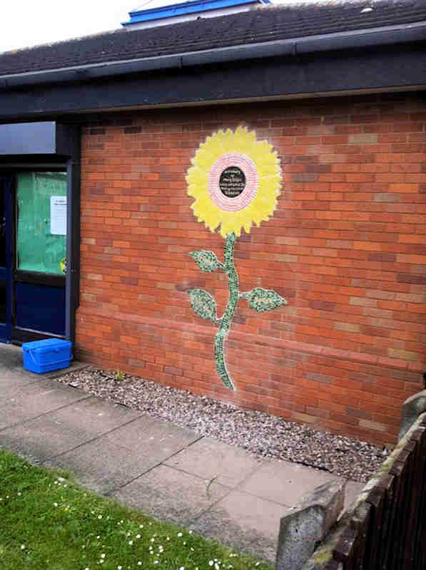 Memprial Mosaic Sunflower