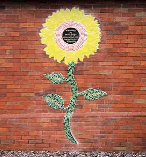 Sunflower Mosaic In Remberance of Mary Doyle